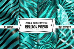 Zebra skin pattern digital paper Product Image 1