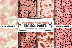 Spring garden flower seamless digital paper Product Image 1