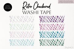 Retro Checkered Washi Tape - PNG Digital Stickers &amp; Clipart Product Image 1