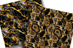 Brown Liquid Gold Agate Marble Papers Pack Product Image 2