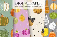 Pumpkin Pattern Background Fall Autumn Wallpaper_11 Product Image 1