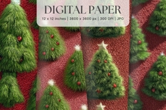 Christmas Knit Sweater Texture Background Winter Yarn_9 Product Image 1