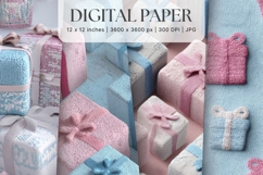 Christmas Knit Sweater Texture Background Winter Yarn_90 Product Image 1