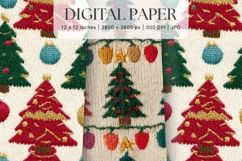 Christmas Knit Sweater Texture Background Winter Yarn_126 Product Image 1