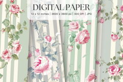 Cottagecore Flower Background Vintage Wallpaper Pattern_32 Product Image 1