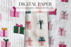 Christmas Knit Sweater Texture Background Winter Yarn_122 Product Image 1