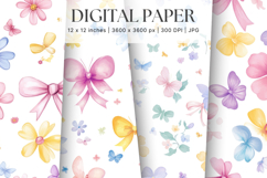 Flower Pattern Background Wallpaper Digital Paper_10 Product Image 1