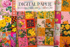 Cottagecore Flower Background Vintage Wallpaper Pattern_7 Product Image 1