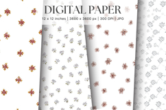 Flower Pattern Background Wallpaper Digital Paper_76 Product Image 1