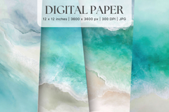 Ocean Waves Background Sea Water Deep Blue Ocean Surfing_4 Product Image 1