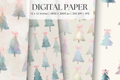Christmas Ornament Pattern Background Digital Paper_19 Product Image 1