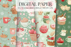 Cottagecore Flower Background Vintage Wallpaper Pattern_24 Product Image 1
