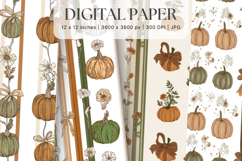 Pumpkin Pattern Background Fall Autumn Wallpaper_7 Product Image 1
