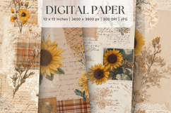 Cottagecore Flower Background Vintage Wallpaper Pattern_26 Product Image 1