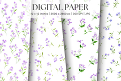 Flower Pattern Background Wallpaper Digital Paper_59 Product Image 1