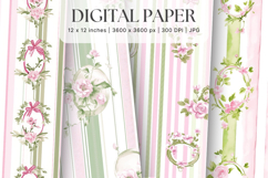 Flower Pattern Background Wallpaper Digital Paper_11 Product Image 1