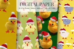 Christmas Knit Sweater Texture Background Winter Yarn_101 Product Image 1