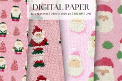 Christmas Knit Sweater Texture Background Winter Yarn_30 Product Image 1