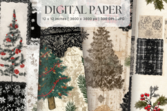 Christmas Ornament Pattern Background Digital Paper_10 Product Image 1