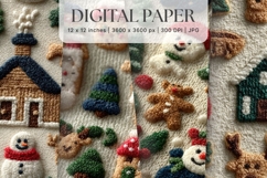 Christmas Knit Sweater Texture Background Winter Yarn_13 Product Image 1