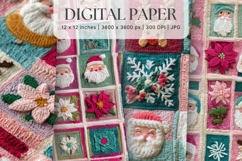 Christmas Knit Sweater Texture Background Winter Yarn_11 Product Image 1