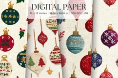 Christmas Knit Sweater Texture Background Winter Yarn_92 Product Image 1