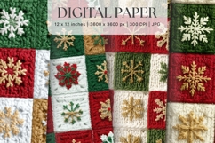 Christmas Knit Sweater Texture Background Winter Yarn_3 Product Image 1