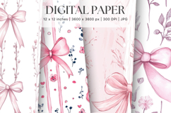 Flower Pattern Background Wallpaper Digital Paper_8 Product Image 1