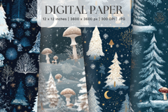 Christmas Ornament Pattern Background Digital Paper_8 Product Image 1