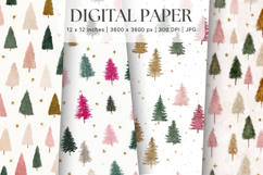 Christmas Ornament Pattern Background Digital Paper_14 Product Image 1