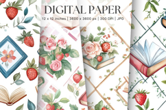Cottagecore Flower Background Vintage Wallpaper Pattern_29 Product Image 1