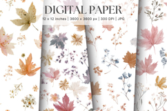 Flower Pattern Background Wallpaper Digital Paper_19 Product Image 1