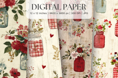 Cottagecore Flower Background Vintage Wallpaper Pattern_6 Product Image 1