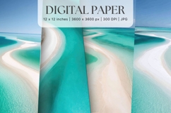 Ocean Waves Background Sea Water Deep Blue Ocean Surfing_3 Product Image 1