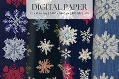 Christmas Knit Sweater Texture Background Winter Yarn_98 Product Image 1