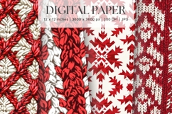 Christmas Knit Sweater Texture Background Winter Yarn_71 Product Image 1