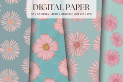 Flower Pattern Background Wallpaper Digital Paper_41 Product Image 1
