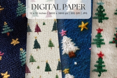 Christmas Knit Sweater Texture Background Winter Yarn_96 Product Image 1