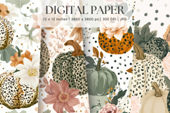 Pumpkin Pattern Background Fall Autumn Wallpaper_6 Product Image 1