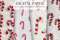 Christmas Knit Sweater Texture Background Winter Yarn_52 Product Image 1