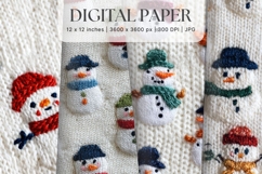 Christmas Knit Sweater Texture Background Winter Yarn_56 Product Image 1