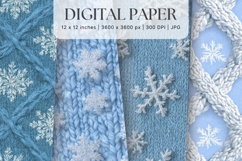 Christmas Knit Sweater Texture Background Winter Yarn_34 Product Image 1