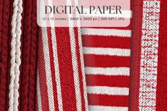 Christmas Knit Sweater Texture Background Winter Yarn_19 Product Image 1