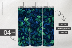 Cute Leaves Digital Papers - 04 Variations Product Image 2