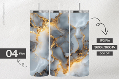 Grey Marble Digital Papers - 04 Variations Product Image 2