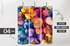 Flowers Digital Papers - 04 Variations Product Image 2