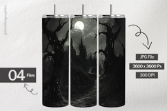 Dark Creepy Digital Papers - 04 Variations Product Image 2