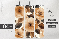 Flowers Digital Papers - 04 Variations Product Image 2