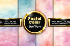 Pastel Color Digital Paper - 04 Variations Product Image 1