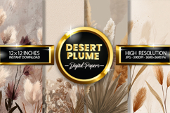 Desert Plume Digital Papers - 04 Variations Product Image 1